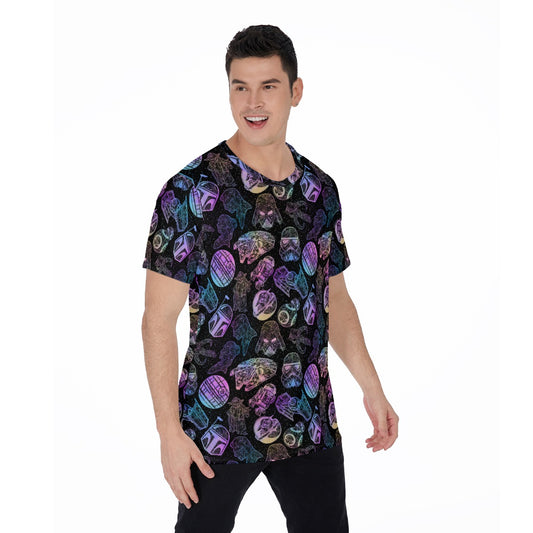 Watercolor Galactic Mandalas - Men's Short Sleeve T-Shirt
