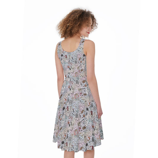 Every Era Collage - Pocket Midi Skater Dress