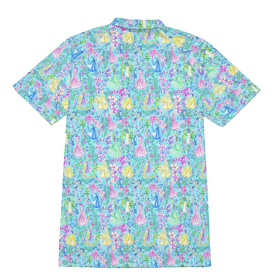 Bright Tropical Princess - Royal Garden Mashup - Men's Polo Shirt