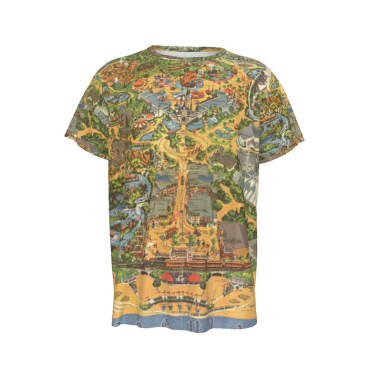 Disneyland Vintage Map - Men's Short Sleeve T-Shirt
