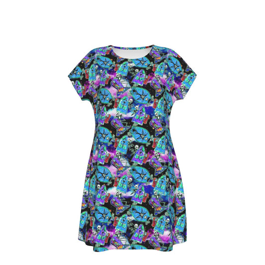Haunting Romance Sketch - Women's T-Shirt Dress
