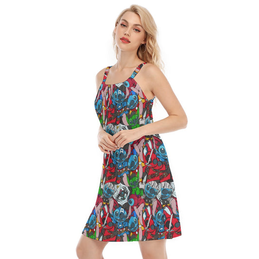 Superhero Stitch - Heroes Assembled - Women’s Adjustable Sundress