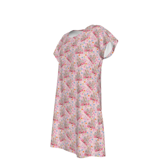 25th Birthday Cake Castle - Women's T-Shirt Dress