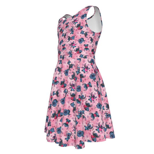 Valentine’s Mischief - Kid's Sleeveless Skater Dress