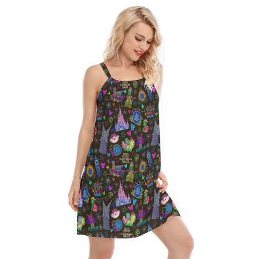Main Street Neon Parade - Women’s Adjustable Sundress