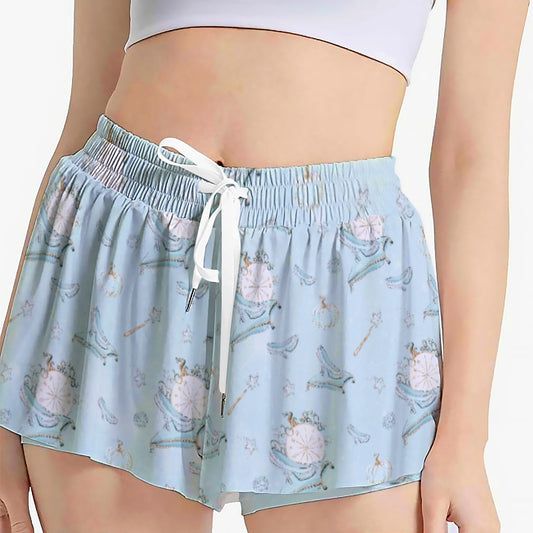 Enchanted Glass Slipper - Women's Flowy Pocket Shorts