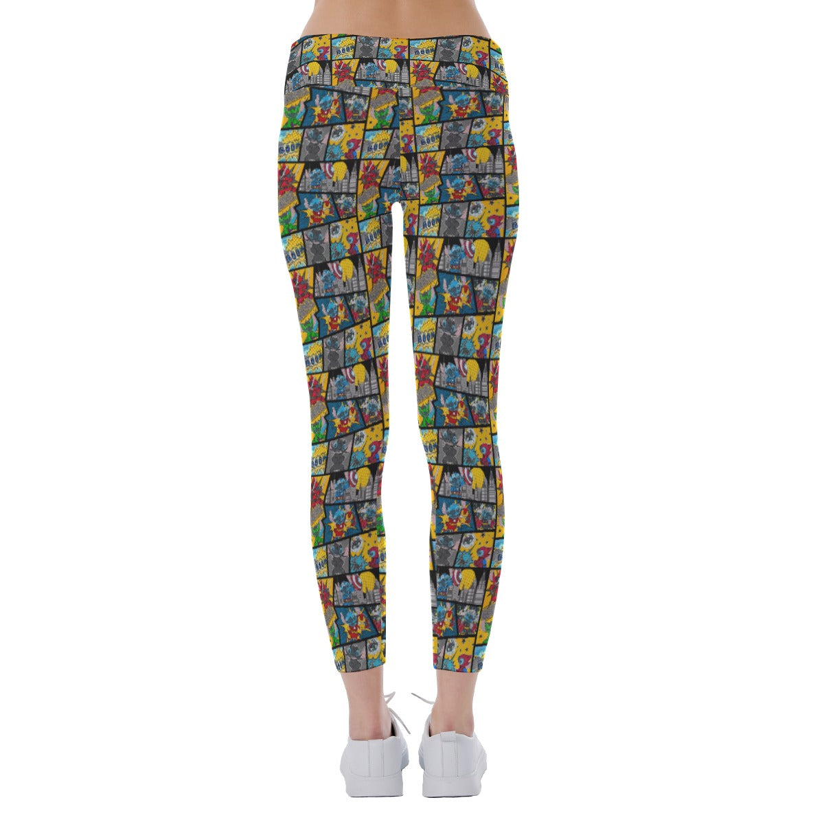 Superhero Stitch - Comic Action - Women's Yoga Leggings
