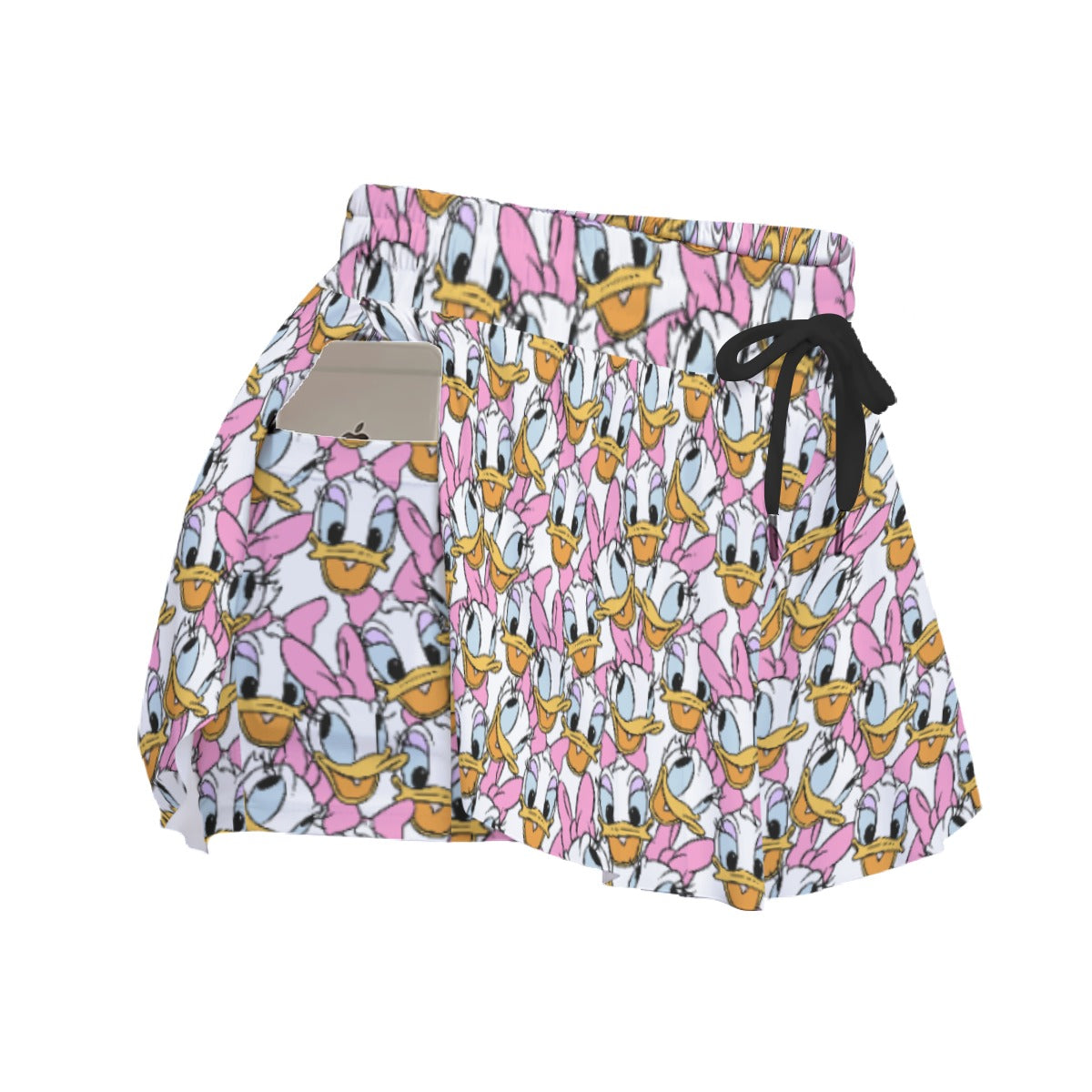 Many Faces of Sassy Duck - Women's Flowy Pocket Shorts