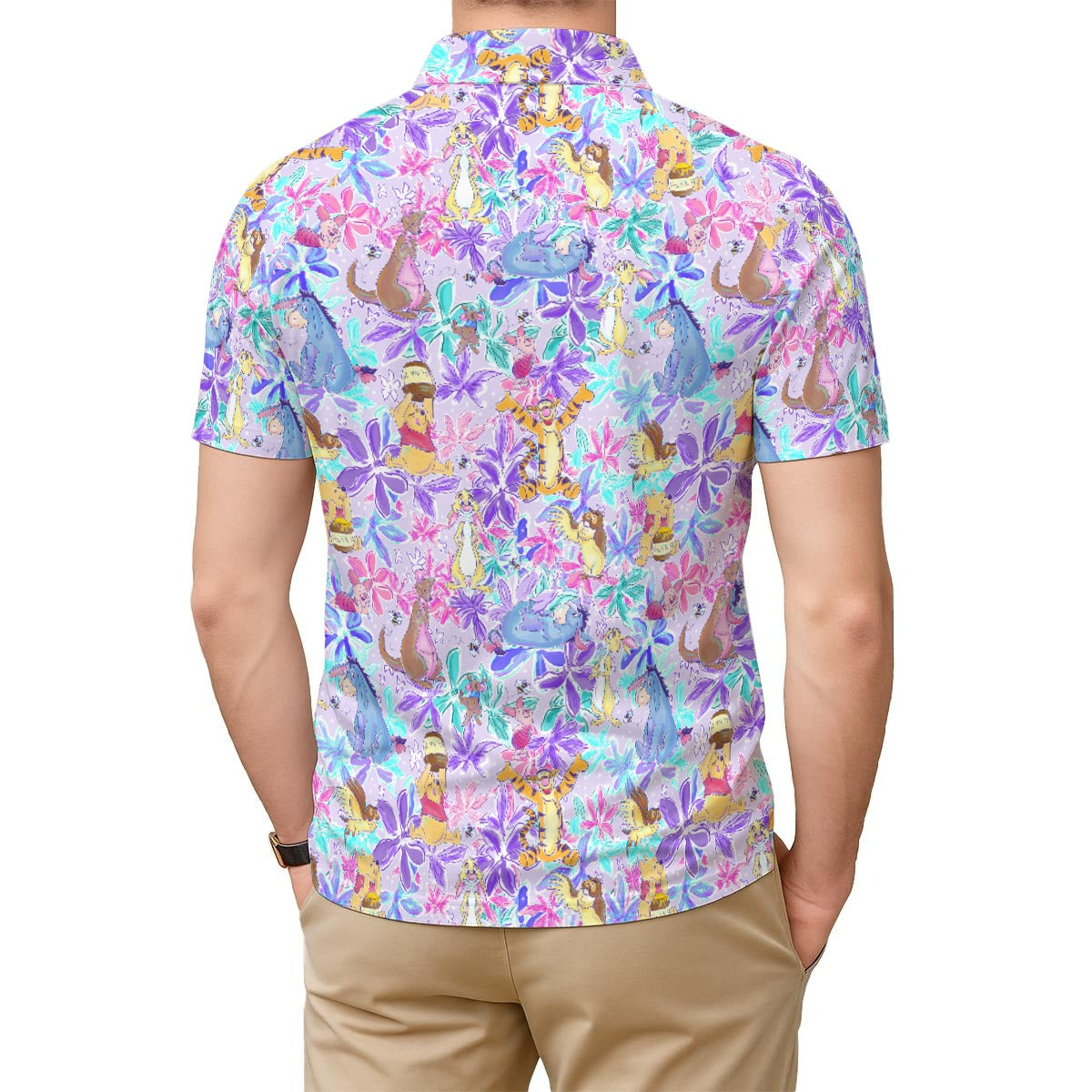 Storybook Friends in Bloom - Men's Polo Shirt