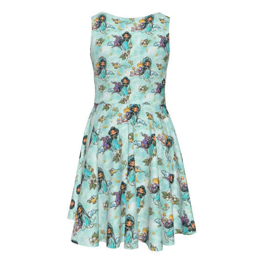 Whimsical Desert Princess - Kid's Sleeveless Skater Dress
