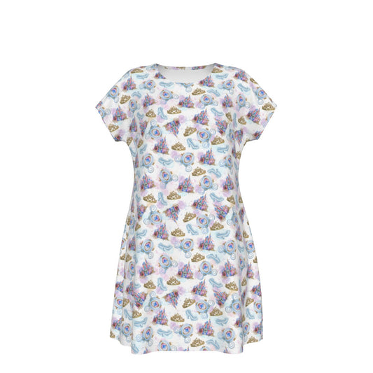 Watercolor Fairytale Fantasy - Women's T-Shirt Dress
