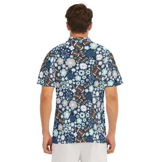 Blue Star Blooms - Men's Polo Shirt