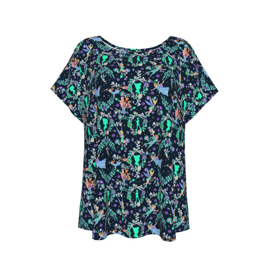 Garden Whimsy - Neverland Flight - Women’s Relaxed Fit Scoop Tee
