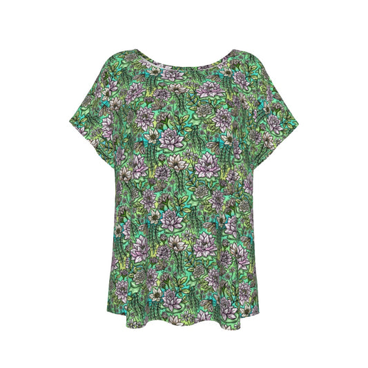 Fairytale Florals – Bayou Blooms - Women’s Relaxed Fit Scoop Tee