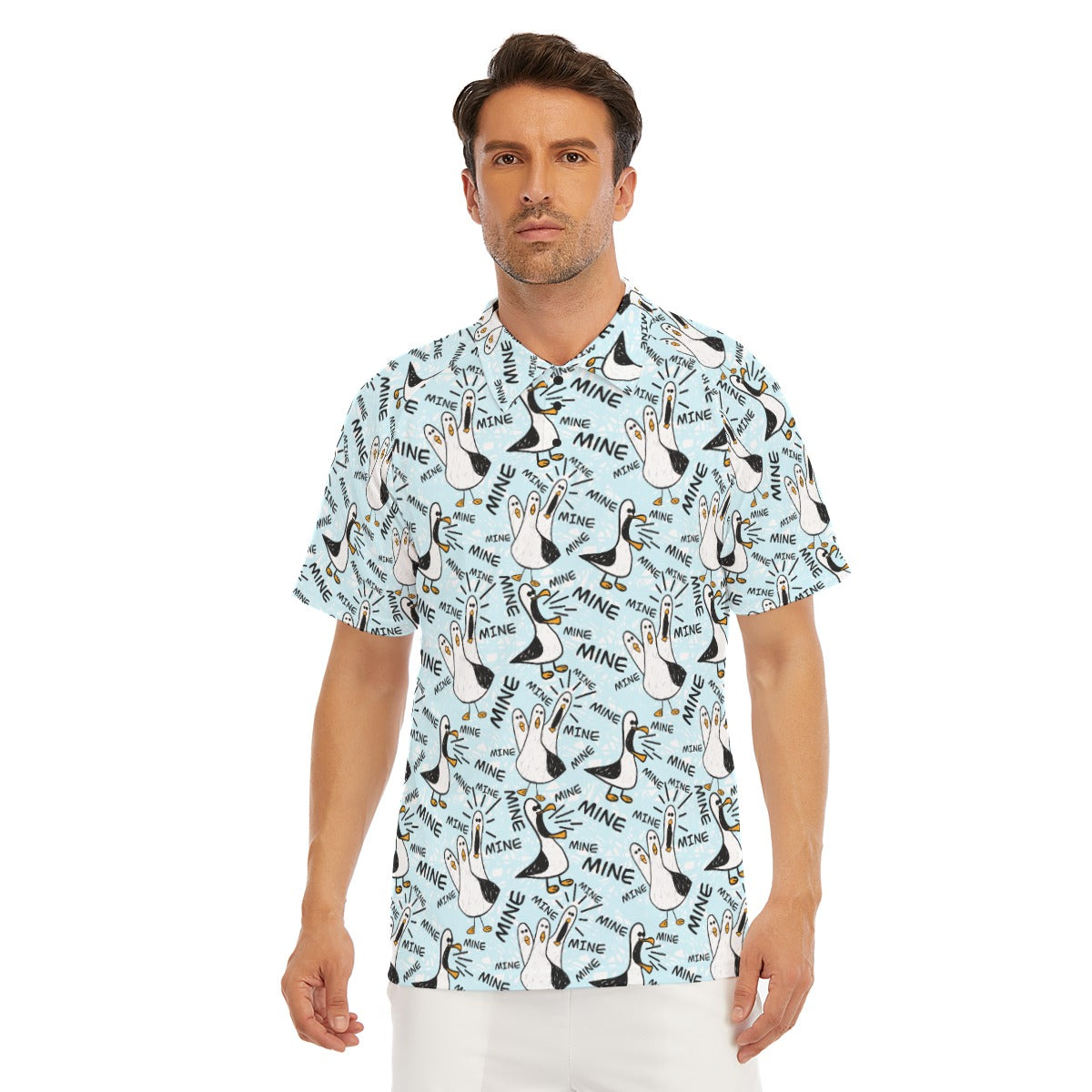 Mine Mine Mine Seagulls - Men's Polo Shirt
