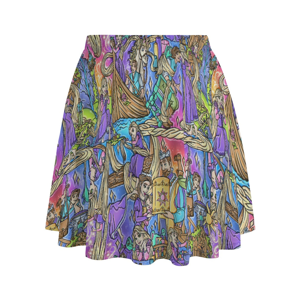 Golden Hair Storybook Scenes - Women's Pocket Skater Skirt