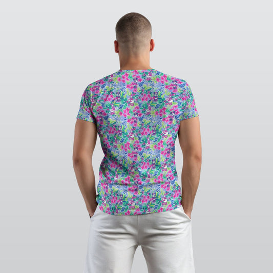Bright Tropical Bliss - Island Mouse Duo - Men's Short Sleeve T-Shirt