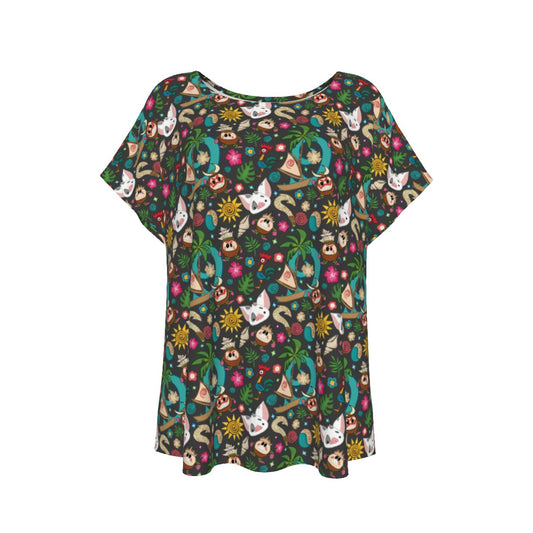 Polynesian Princess Icons - Women’s Relaxed Fit Scoop Tee