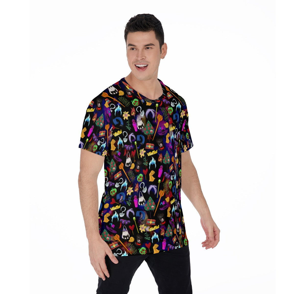 Villainous Icons Collage - Men's Short Sleeve T-Shirt
