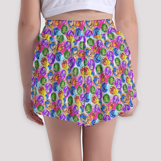 Inside Out Emotions - Girls’ Flowy Pocket Shorts