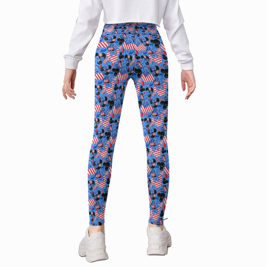 Mouse Fourth of July Celebration - Kid's Leggings