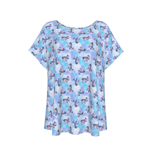 Watercolor Gentle Donkey - Women’s Relaxed Fit Scoop Tee