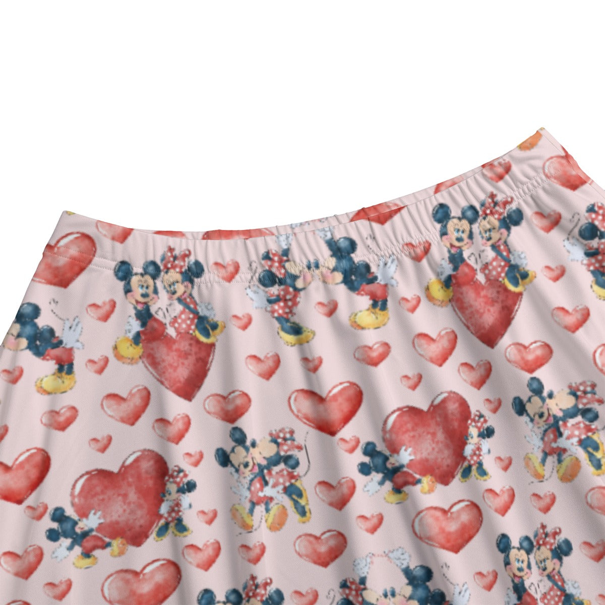 Valentine Mouse Couple - Women's Pocket Midi Skirt