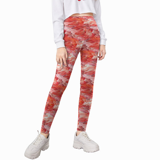 Animal Print - Flamingo - Kid's Leggings