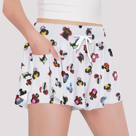 Wicked Mouse Ears - Girls’ Flowy Pocket Shorts