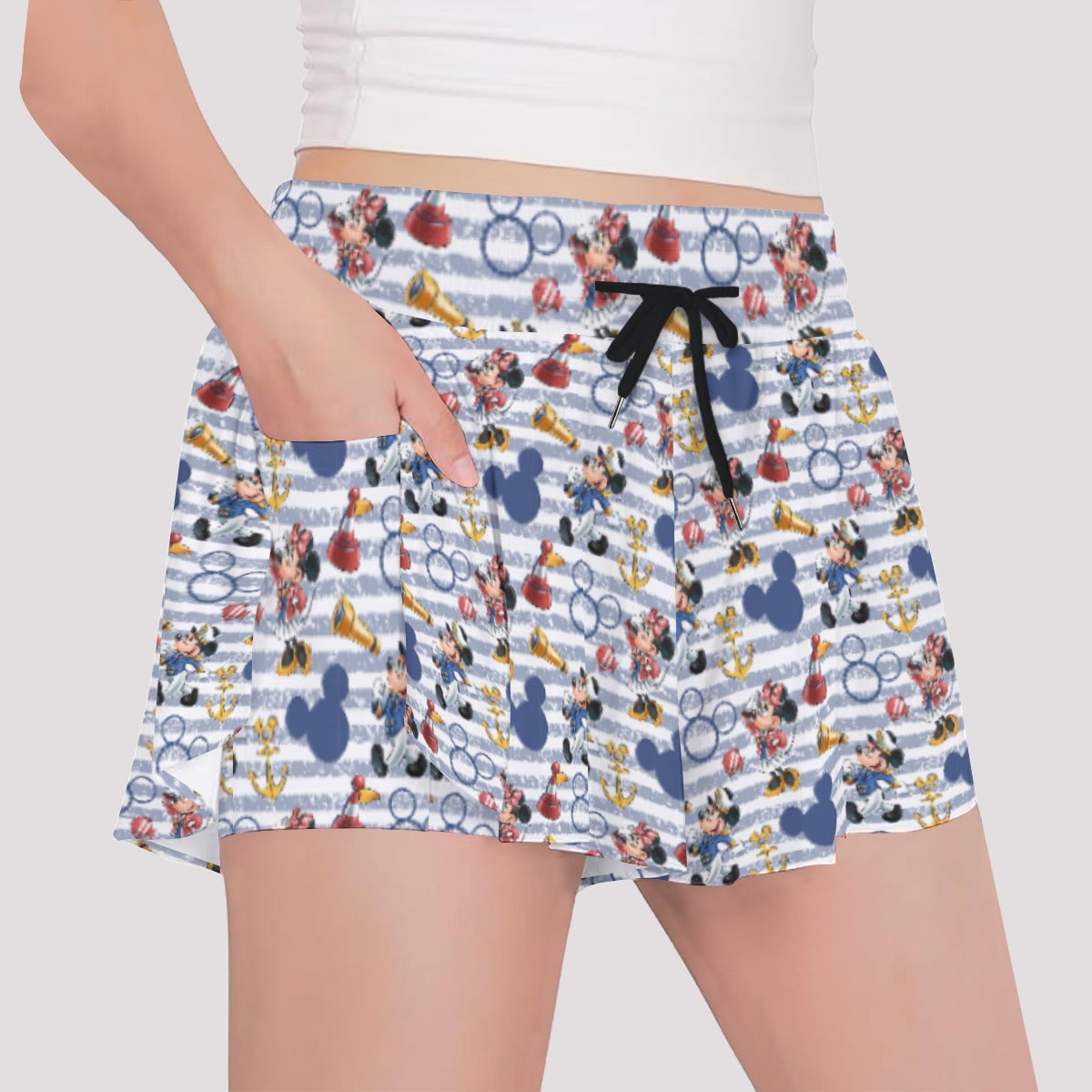 Captain and First Mate at Seannie - Girls’ Flowy Pocket Shorts