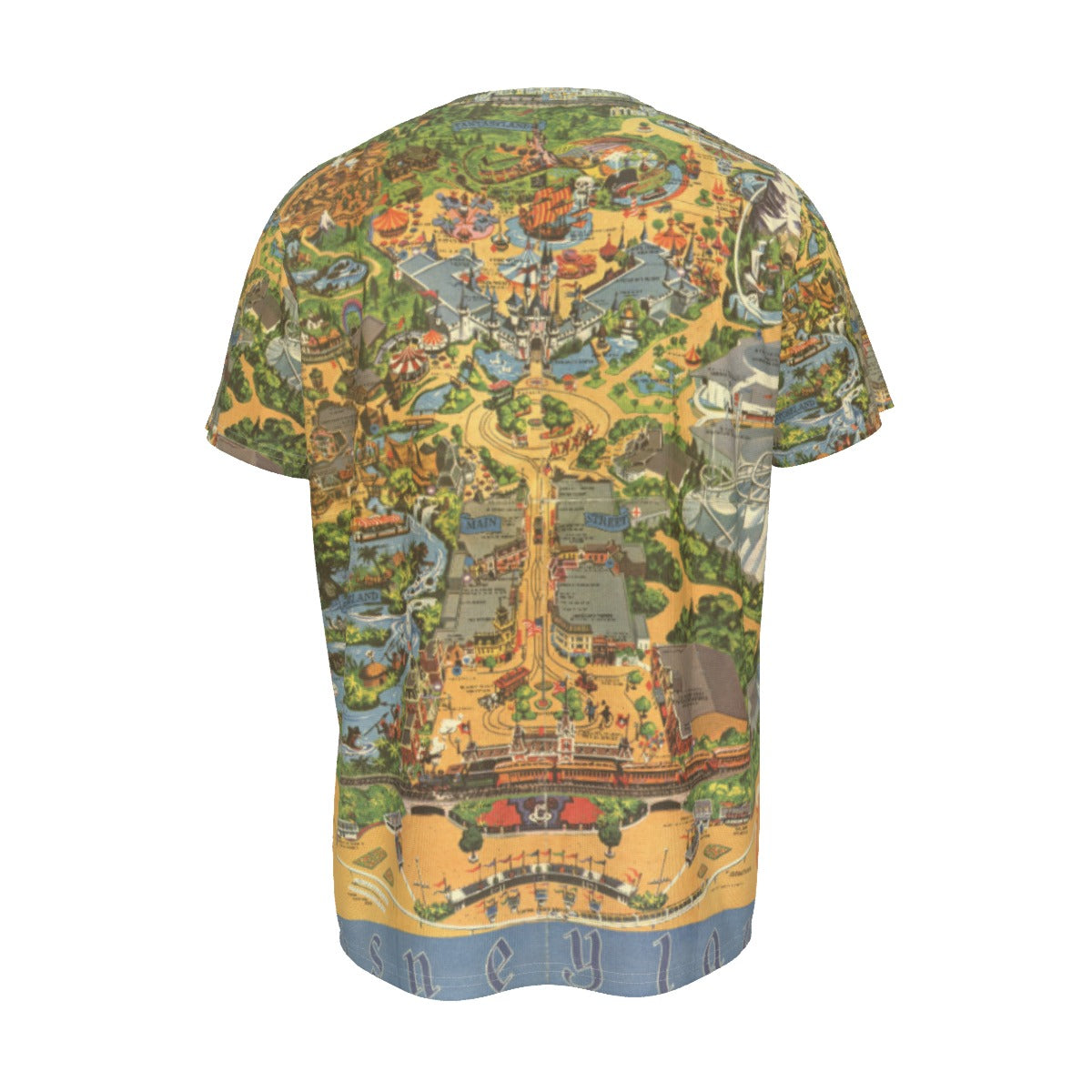Disneyland Vintage Map - Men's Short Sleeve T-Shirt