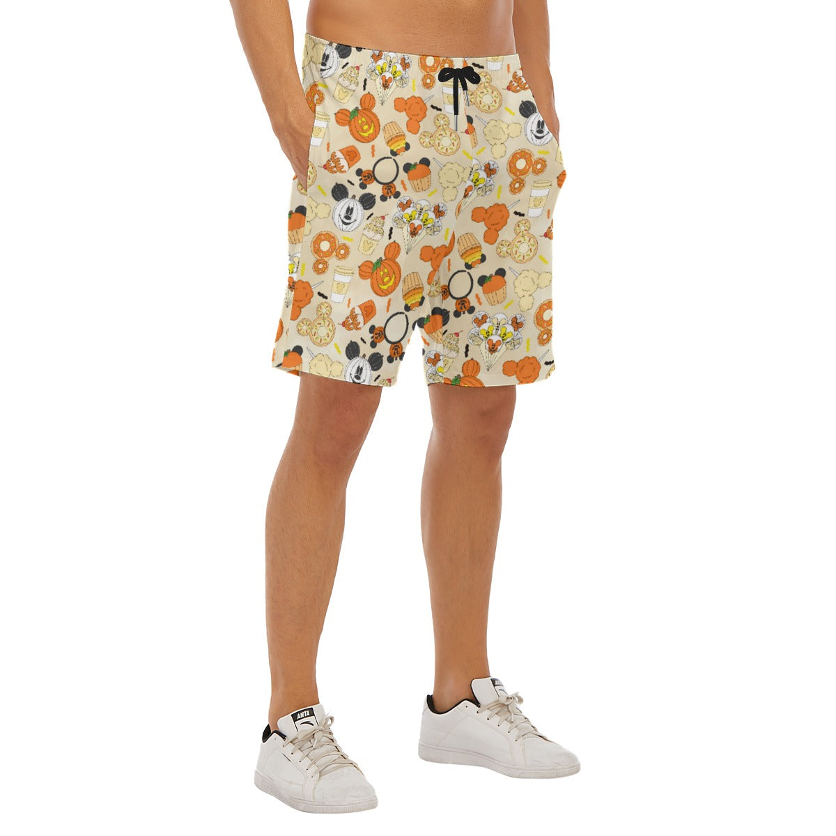 Disney Halloween Snacks - Men’s Pocket Beach Shorts