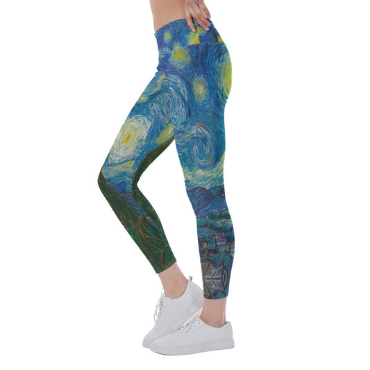 Van Gogh Starry Night - Women's Yoga Leggings