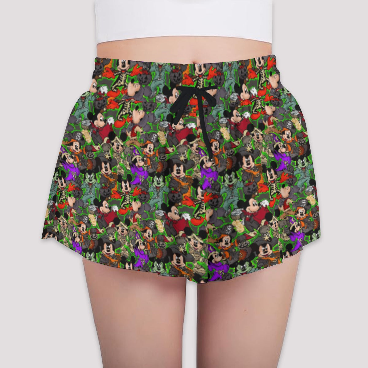 Halloween Costume Mashup - Girls’ Flowy Pocket Shorts