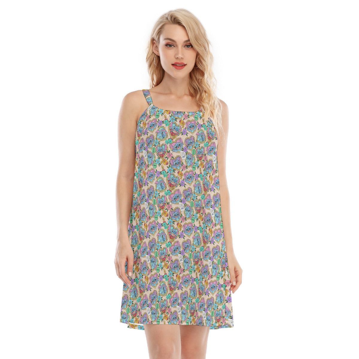 Tattoo Hearts Island Mischief - Women’s Adjustable Sundress