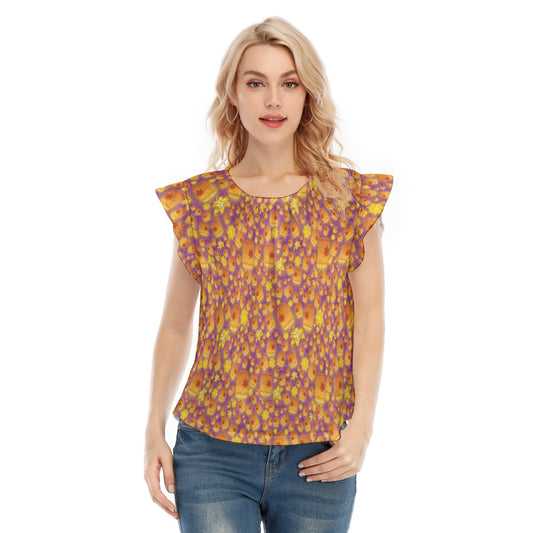 Lantern Glow Festival - Women’s Flutter Sleeve Top