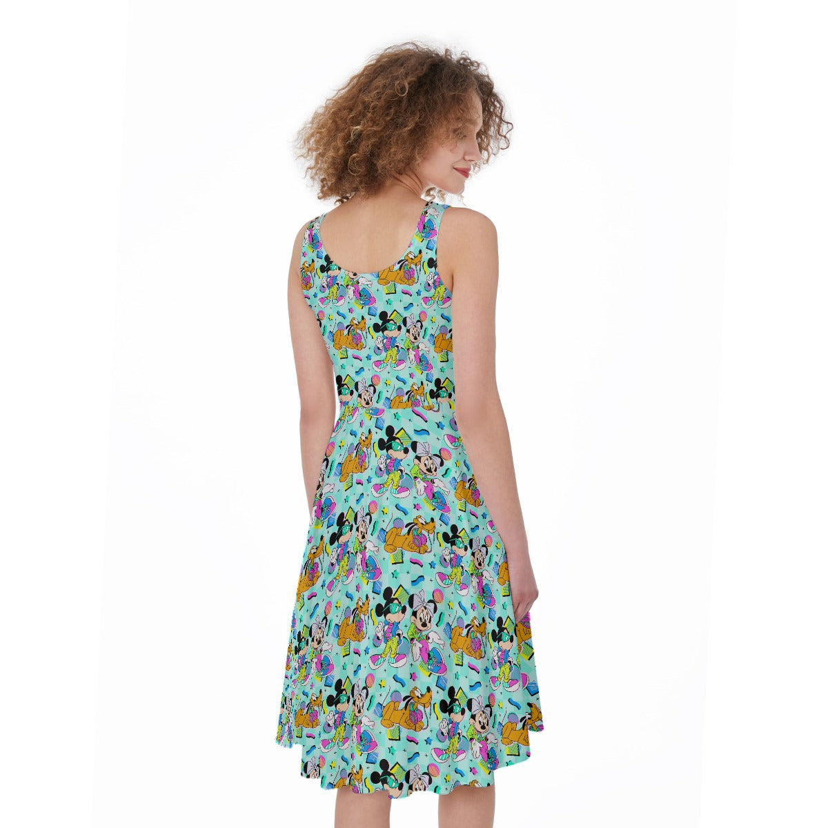 80s Pop Party Pals - Pocket Midi Skater Dress