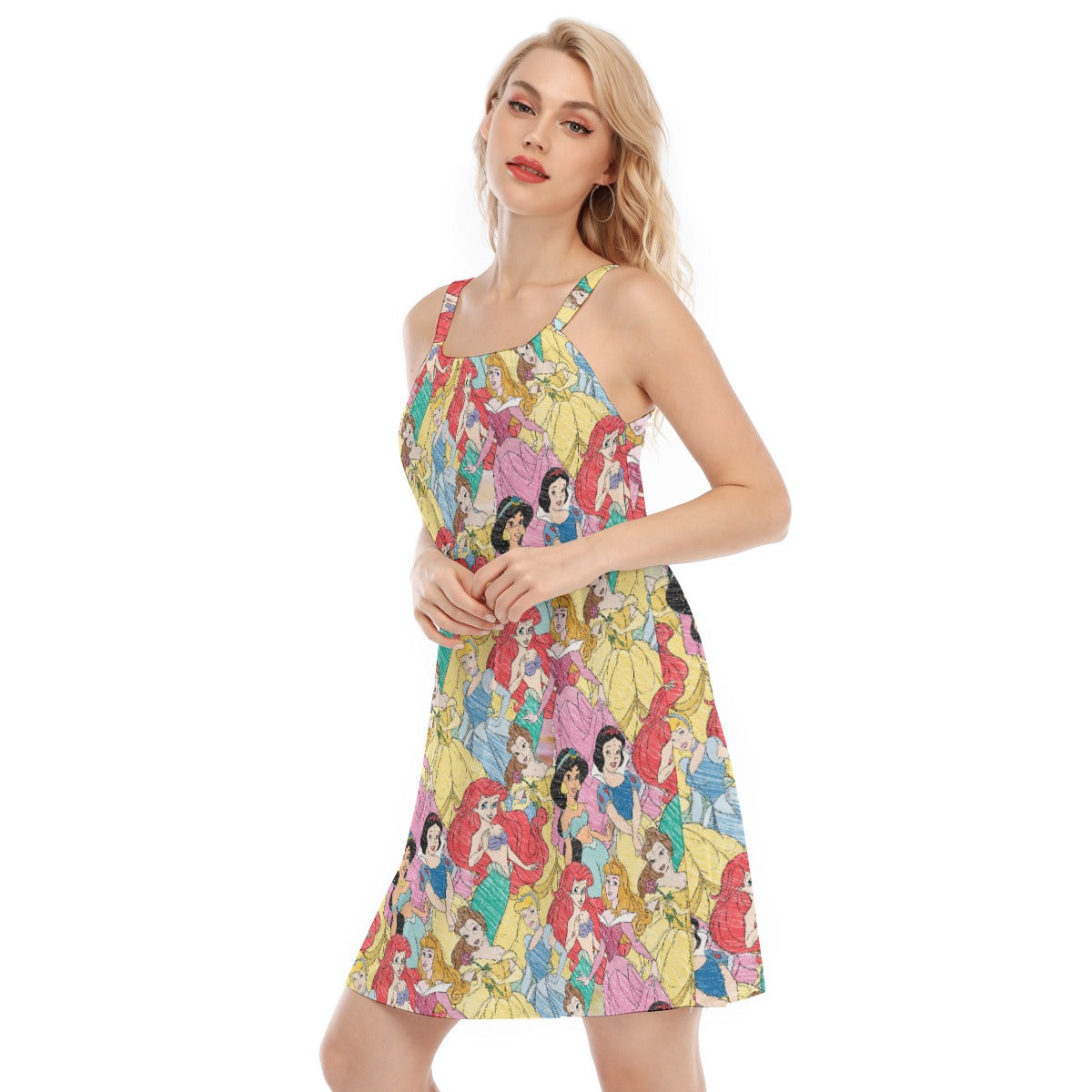Royal Princess Sketches - Women’s Adjustable Sundress