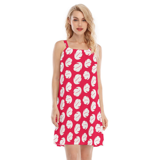 Island Leaf Print - Women’s Adjustable Sundress