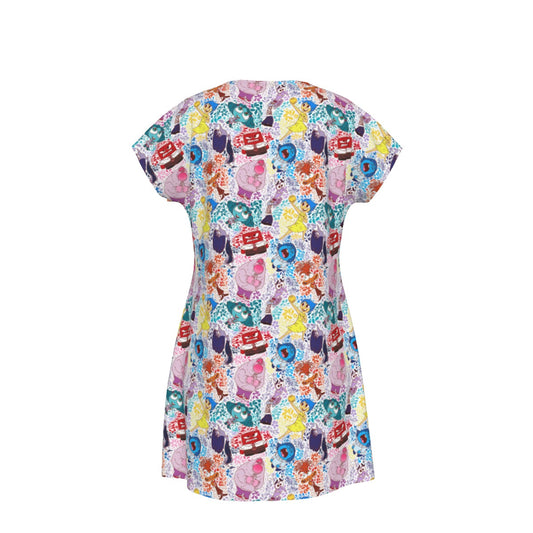 Floral Emotions - Women's T-Shirt Dress