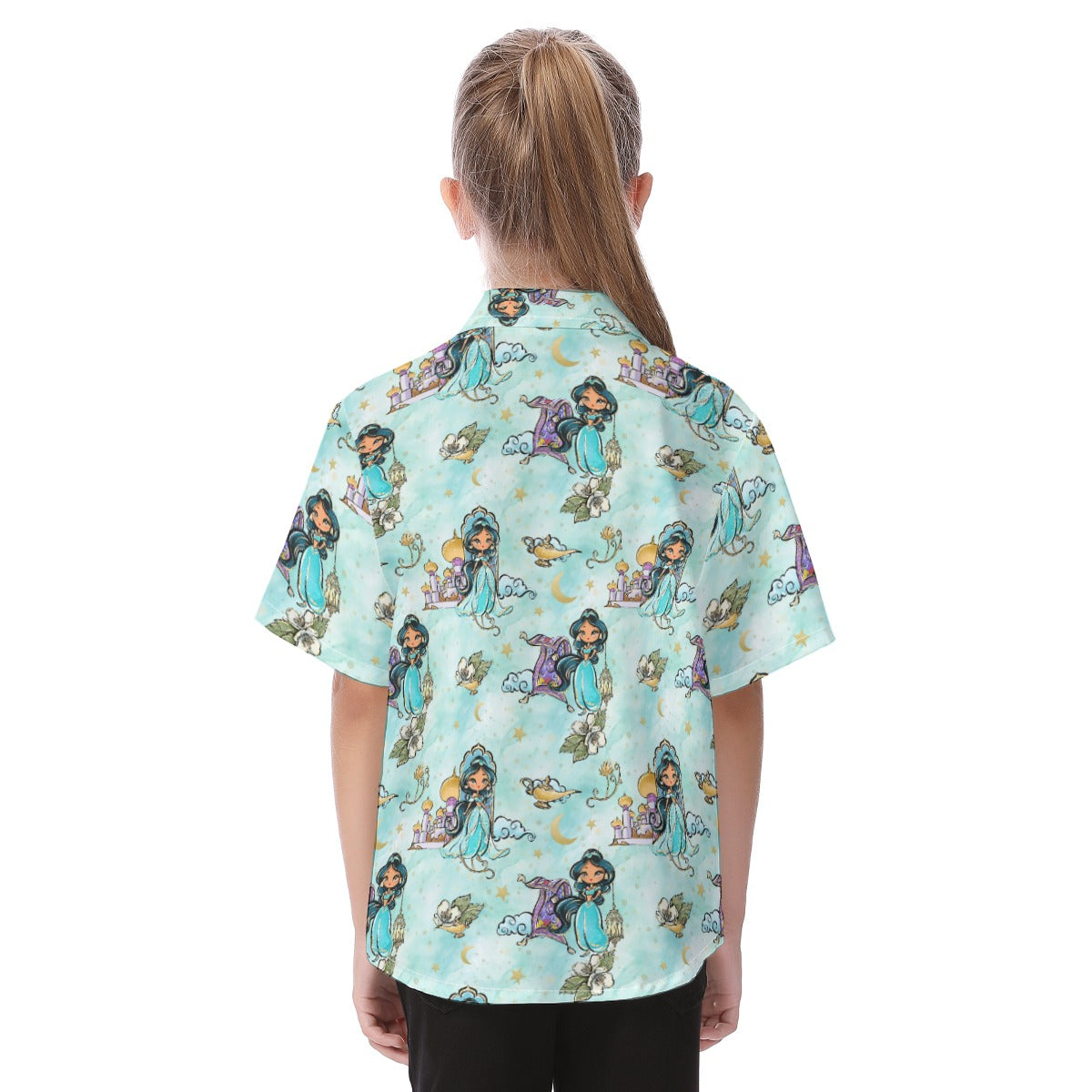Whimsical Desert Princess - Kid's Hawaiian Button Up Shirt