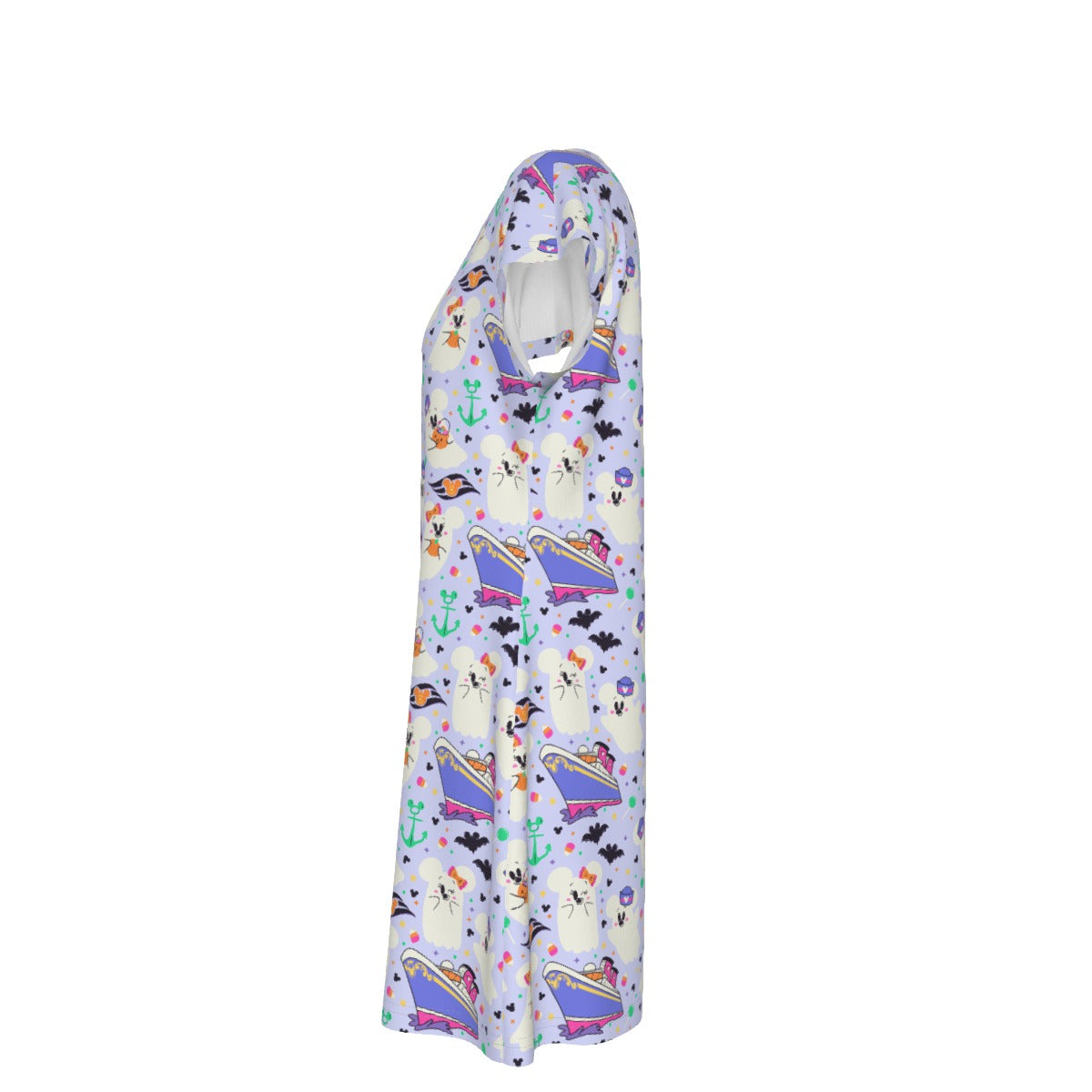 Spooky Sea Ghosts - Women's T-Shirt Dress