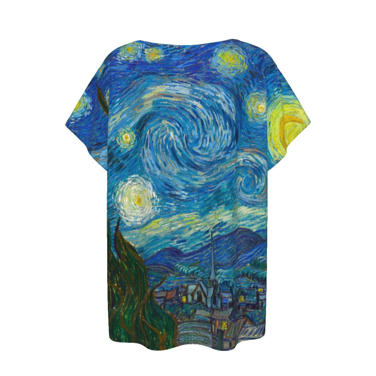 Van Gogh Starry Night - Women’s Relaxed Fit Scoop Tee