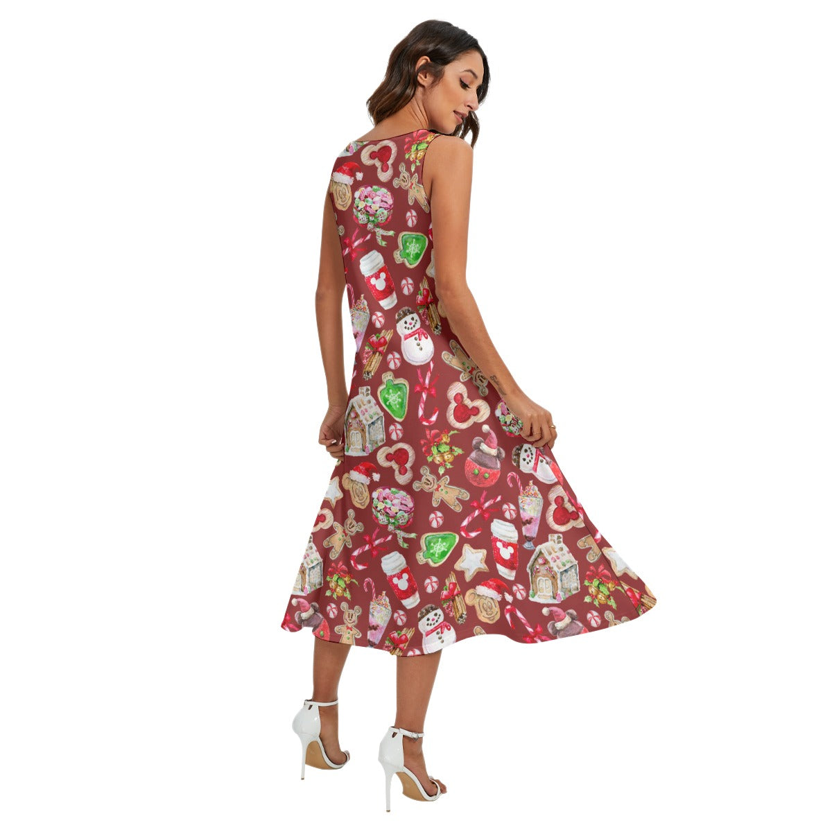 Christmas Snack Goals - Women’s Diagonal Pocket Midi Dress