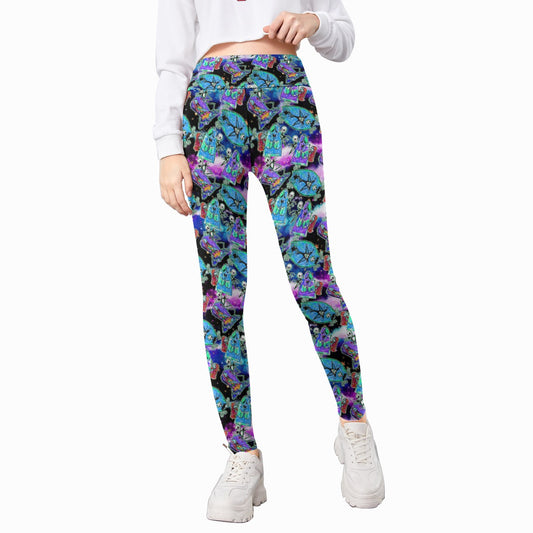 Haunting Romance Sketch - Kid's Leggings