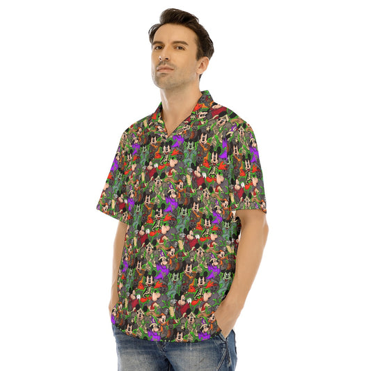 Halloween Costume Mashup - Men's Hawaiian Button Up Shirt