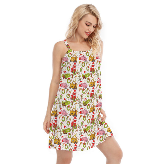 Holiday Race Day - Women’s Adjustable Sundress