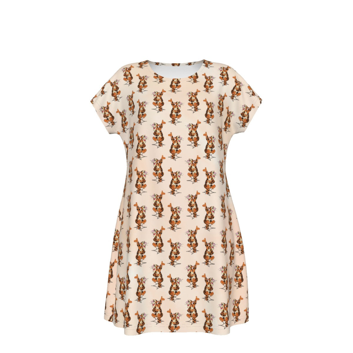 Sketched Bouncing Buddy - Women's T-Shirt Dress