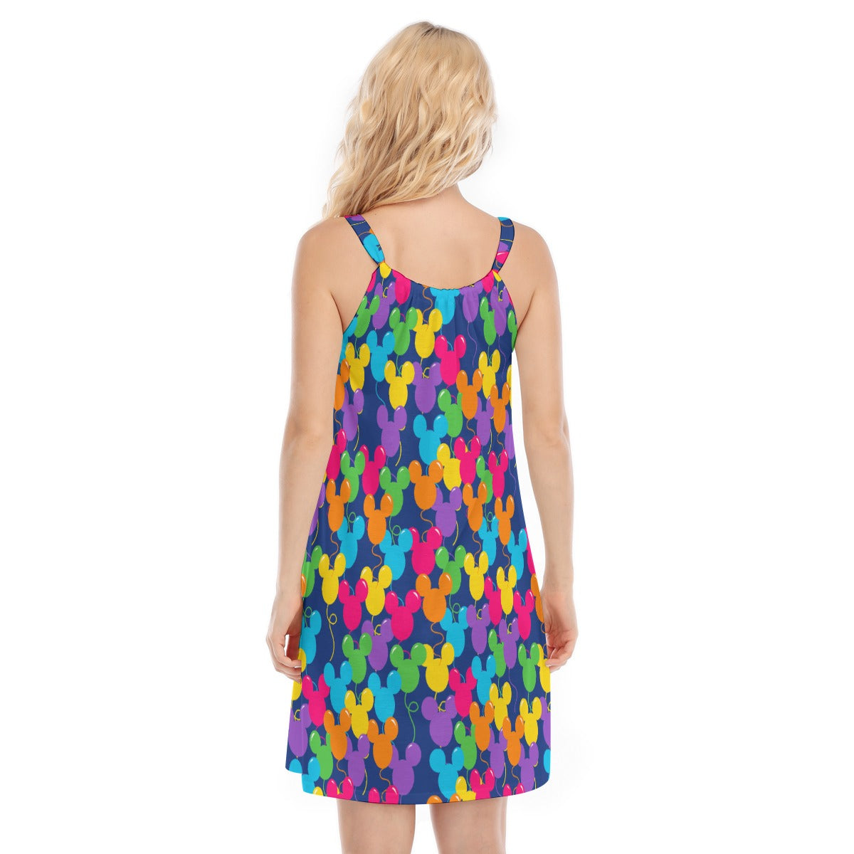 Bright Mouse Ear Balloons - Women’s Adjustable Sundress