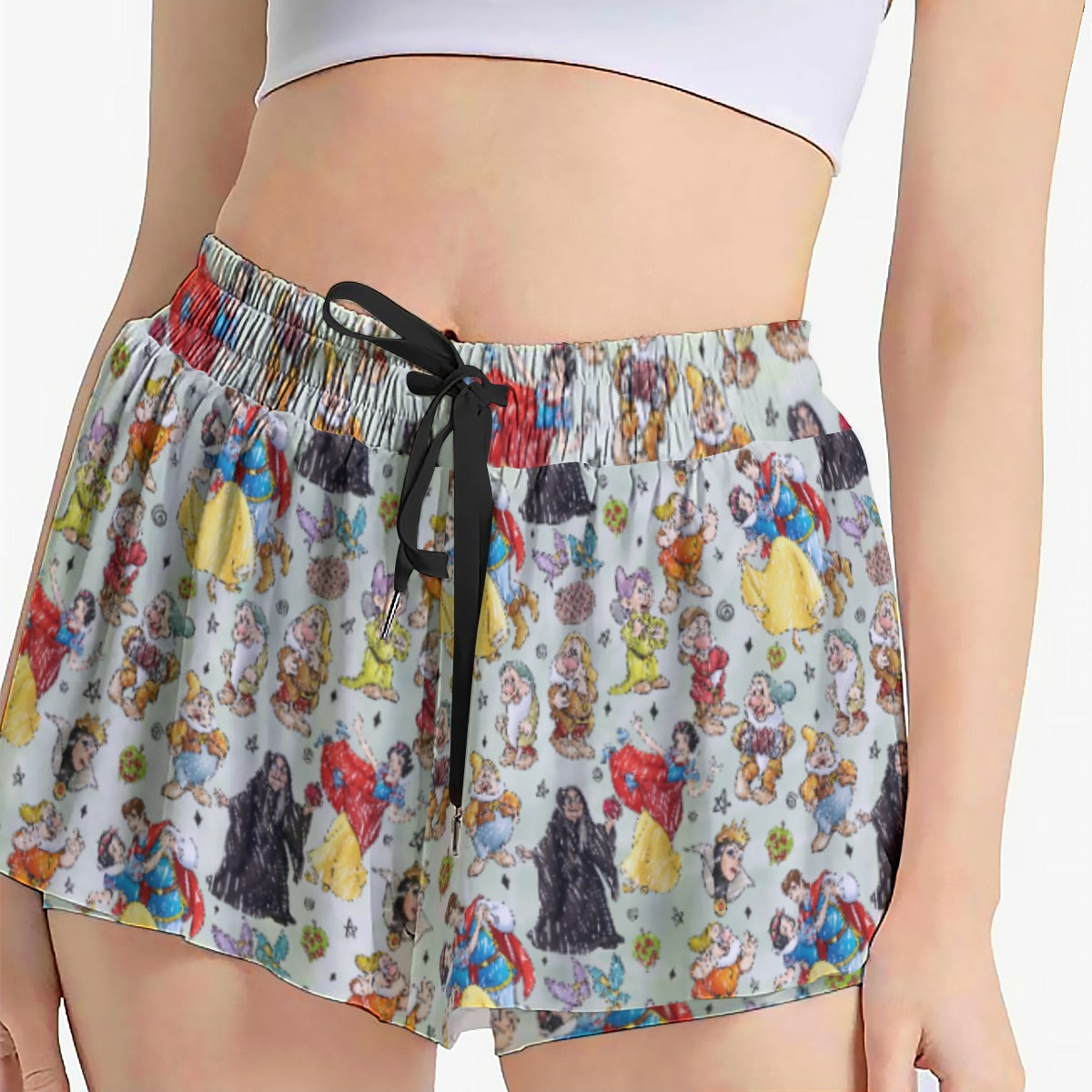 Fairest Crew Sketch - Women's Flowy Pocket Shorts